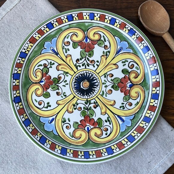 Ceramiche Italia Handworked Plate Made in Italy 12" - Picture 1 of 10